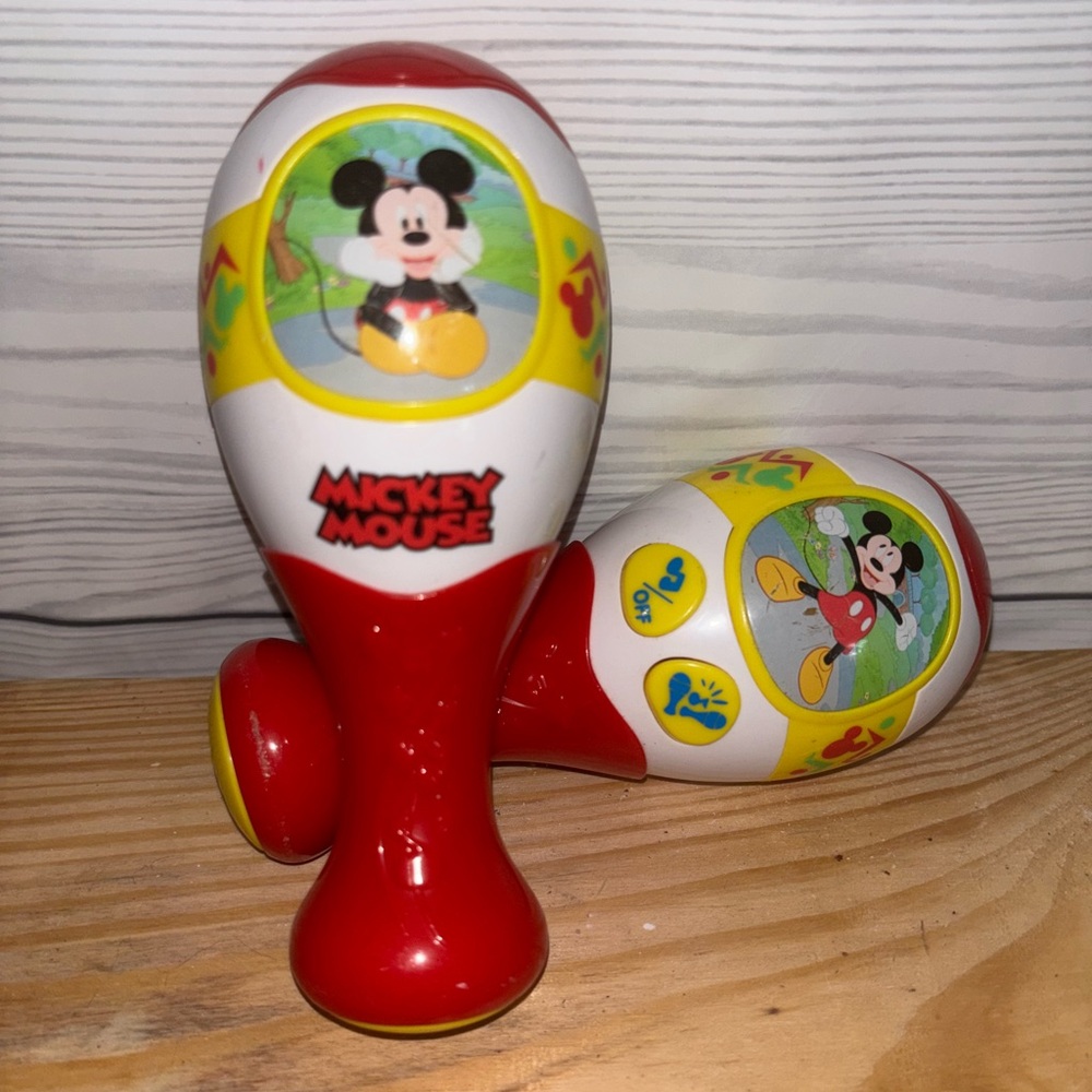 Disney Red and Yellow Mickey Mouse Maracas